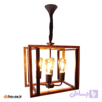 لوستر مدرن چوب فلز مدل آرنیکا (4 شعله)