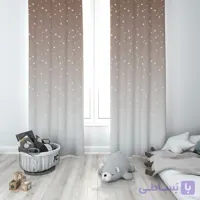 پرده پانچی مدل ساده 4587