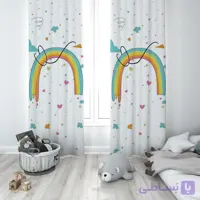 پرده پانچی مدل رنگین کمان 236