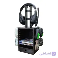 قفسه گیمینگ و نگهدارنده هدفون و کنترلر Gaming Locker مدل 63210