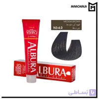 رنگ مو آلبورا شماره N3-4.0 (قهوه ای متوسط) حجم 100 میلی لیتر (قیمت خرید عمده 205.000 تومان)
