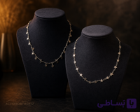 گردنبند ستاره‌ای استیل ضد حساسیت | مدل Starry Night