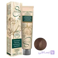 رنگ مو بدون آمونیاک سلوم شماره 8-3 حجم 120 میل رنگ قهوه‌ای زیتونی تیره