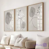 تابلو دکوراتیو شاین طرح مینیمال آرت لاین