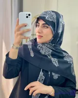 روسری مشکی سیا اسکارف میکروفون | Code10285