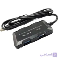 هاب USB 3.0 چهار پورت X-NOVA مدل X850 – سرعت بالا 5Gbps
