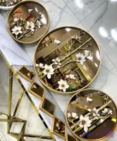 تابلو سه تیکه گرد گل برجسته