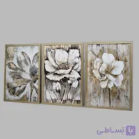 تابلو سه تیکه طرح گل کد 503