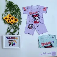 ست تیشرت شلوارک دخترانه اسپان سایز۳۵ ۴۰