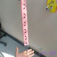 بند آویز صورتی طرح چشم کارتونی با قلاب فلزی