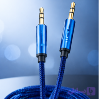 کابل AUX کنفی مدل Y37 طول 1 متر - بدنه فلزی و ضد گره با کیفیت Hi-Fi