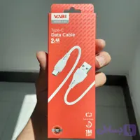 کابل شارژ سریع تایپ سی VABi مدل CA3 جریان 2.4 آمپر با قابلیت انتقال دیتا