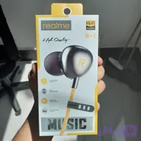 هدفون با سیم ریلمی (realme) مدل R-1 با جک 3.5 میلی‌متری و کابل کنفی زرد