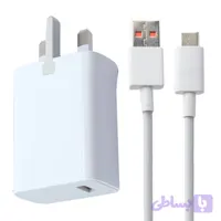 شارژر شیائومی مدل MDY-11-EY 33wfast 3pin original به همراه کابل تبدیل usb-c