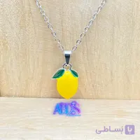 گردنبند لیمو استیل رنگ ثابت (ترند تابستانه)