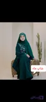 مانتو عبایی الیزه پانچ با شال وکلاه هددار