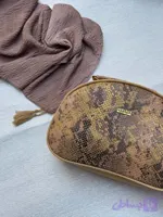 کیف پوست ماری طلایی