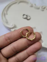 گوشواره حلقه ای استیل - بدلیجات شیک شاپ
