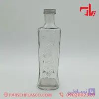بطری شیشه ای ۱ لیتری با درب فلزی