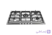 گاز توکار پنج شعله استیل برند لاجیم مدل S102