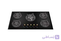 گاز توکار پنج شعله شیشه سکوریت برند آریس مدل G505