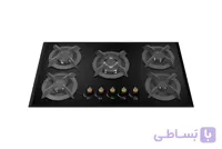 گاز توکار پنج شعله شیشه سکوریت برند آریس مدل G509