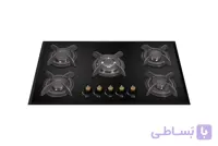 گاز توکار پنج شعله شیشه سکوریت برند آریس مدل G507