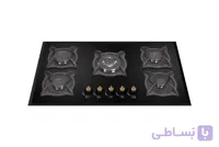 گاز توکار پنج شعله شیشه سکوریت برند آریس مدل G506