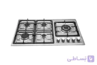 گاز توکار پنج شعله استیل برند لاجیم مدل S101c