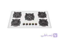 گاز توکار پنج شعله شیشه سکوریت برند لاجیم مدل G509W