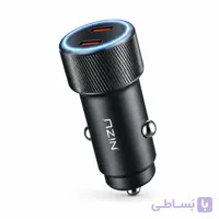 شارژر فندکی ۶۰ وات نایزو NIZU اصل | سوپرفست شارژ با دو پورت تایپ سی