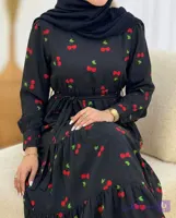پیراهن بلند زنانه پاپیون