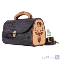کیف چرم مجلسی غزال مشکی
