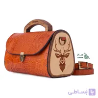 کیف چرم مجلسی غزال عسلی