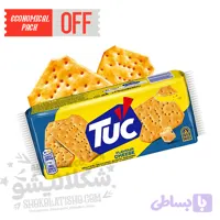 بیسکوئیت کراکر نمکی پنیری 100 گرم توک