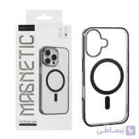 قاب اورجینال Magnetic Magsafe دور ژله ای Apple iPhone 16 - مشکی (پک دار)