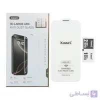 محافظ صفحه نمایش شیشه ای Xmart 3D Large Arc مدل Apple iPhone 16 بدون حاشیه (پک دار)