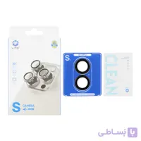 محافظ لنز رینگی اورجینال LITO شابلون دار Apple iPhone 16 / iPhone 16 Plus - مشکی (پک دار)