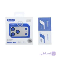 محافظ لنز اورجینال Full Cover فلزی Wotaer مدل Apple iPhone 17 Pro Max - نقره ای/سرمه ای/نارنجی(پک دار)