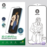 گلس گرین لاین مدل 3D CURVED PRO ROUND EDGE مناسب برای iPhone 12ProMax