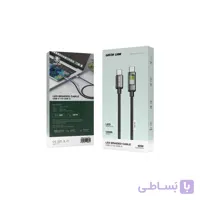 کابل شارژ PD و فست Green Lion Type-C To Type-C مدل GNLEDTC2TCBK 60W - مشکی