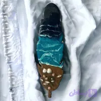 جاعودی طرح برگ دریایی از جنس چوب و رزین
