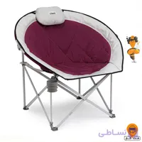 صندلی کمپینگ پددار کُر CORE Oversized Padded Round Chair Red/Silver