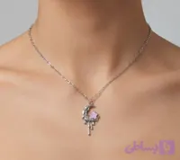 گردنبند اویز ماه و ستاره استیل