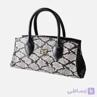 کیف زنانه آلساندرا طرح پوست ماری طوسی