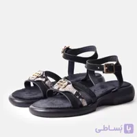 صندل مشکی زنانه فرانچسکا T10208 | صندل بندی لژدار