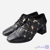 کفش زنانه مشکی Nera Decisa | بوت بندی پاشنه‌دار تین‌بانی