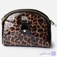 کیف دوشی زنانه Lussuosa Selvatica | کیف کراس‌بادی پلنگی و مویی ورنی تین‌بانی