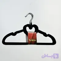 چوب لباسی مخملی طرح قلب بسته ۵ عددی | مناسب بوتیک و لباس مجلسی