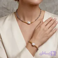 نیم‌ست گردنبند و دستبند خاص باروک سیلور و طلایی